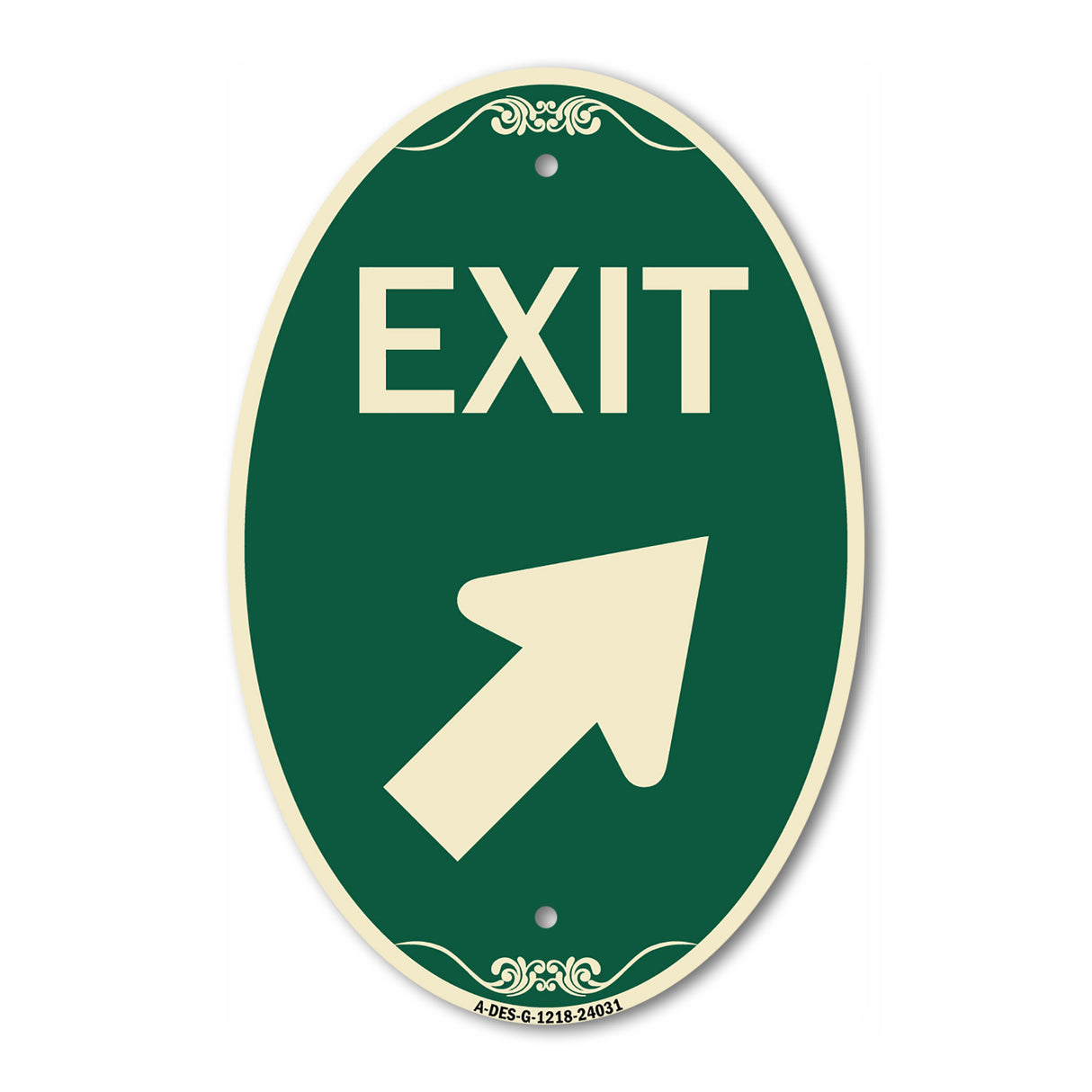 Exit Sign Exit with Right Arrow