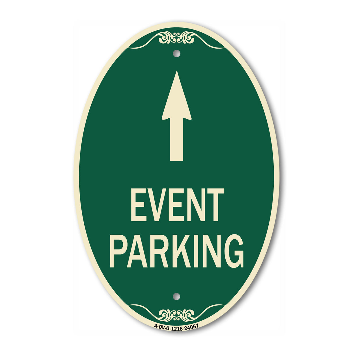 Event Parking Only (With Up Arrow)