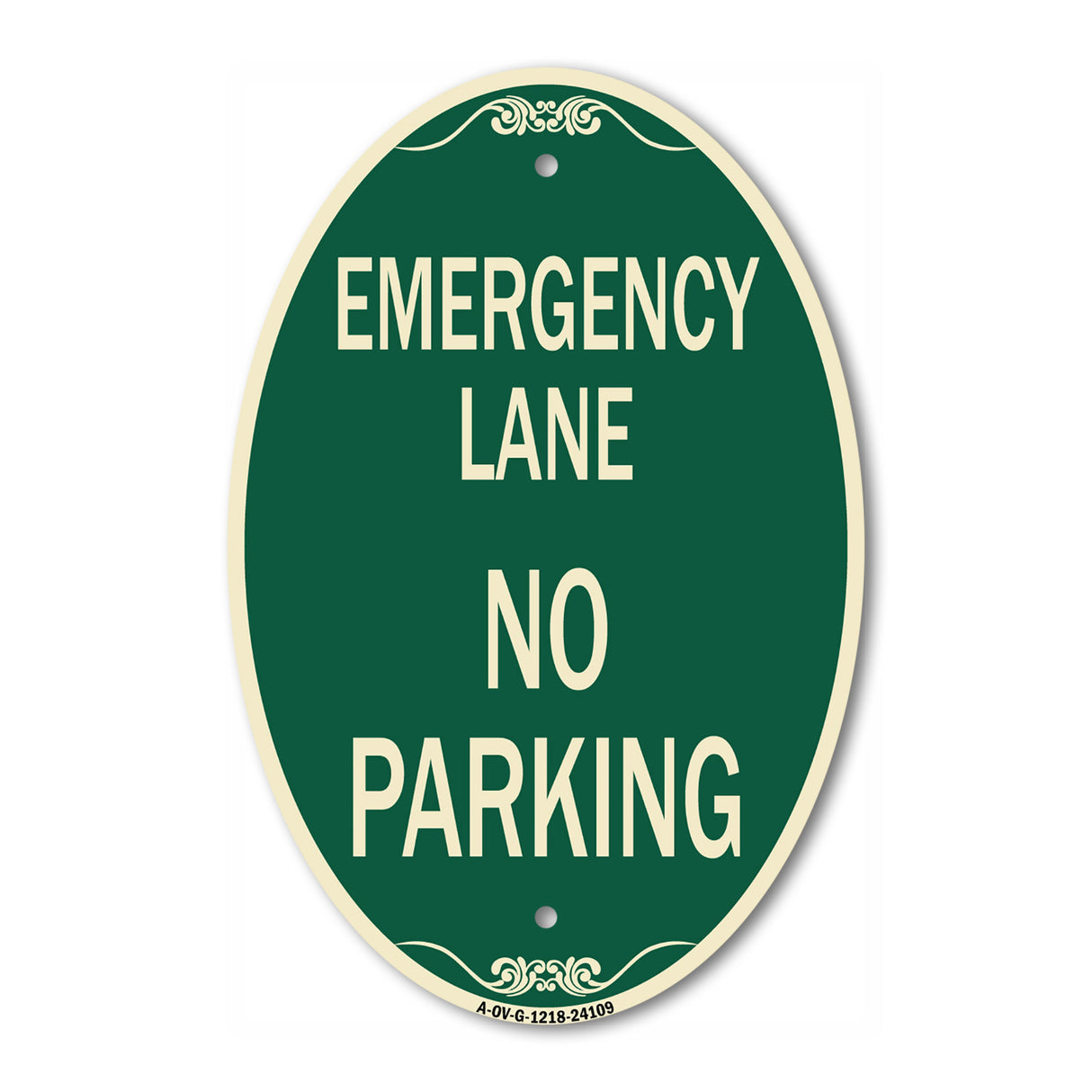 Emergency Lane No Parking Sign