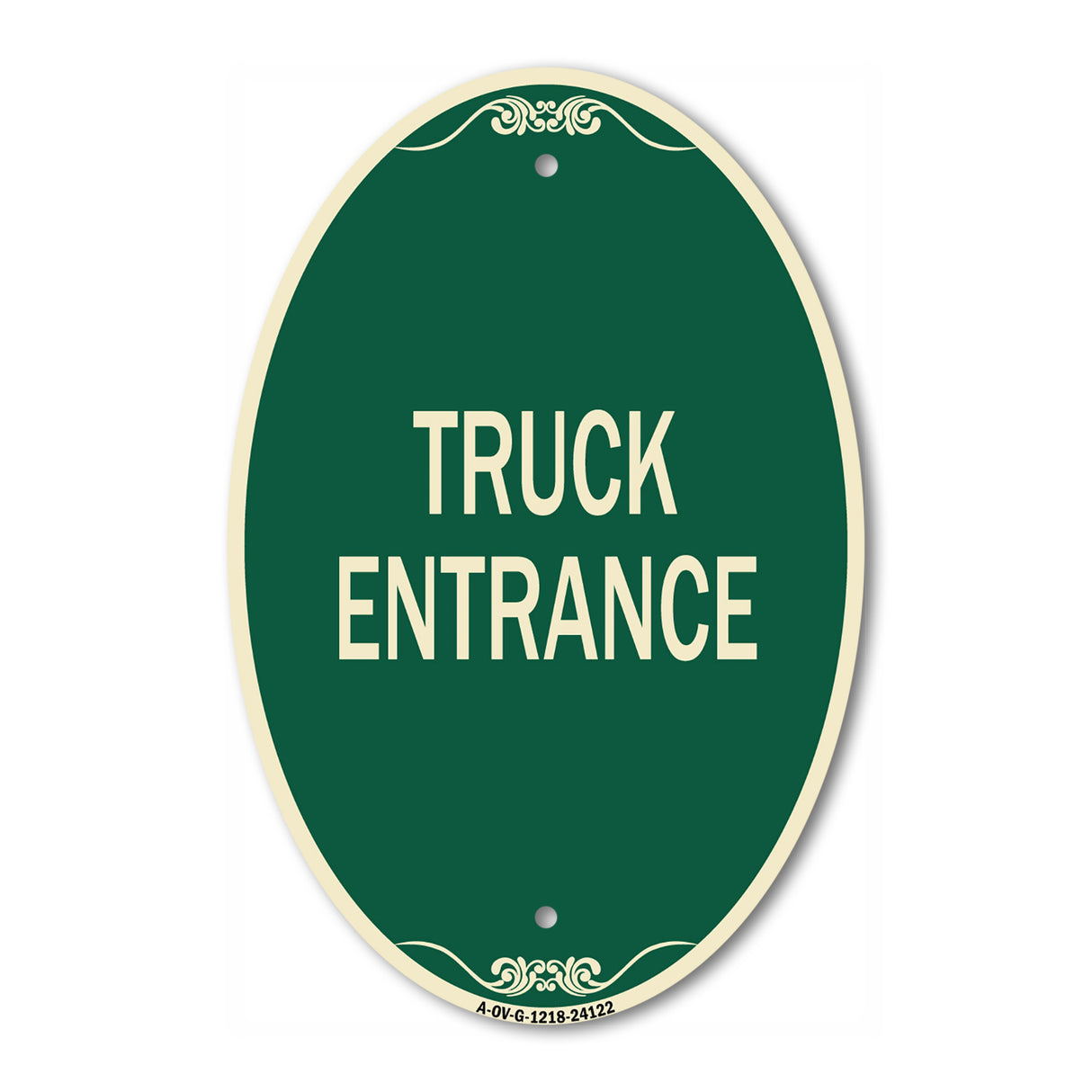 Driveway Sign Truck Entrance