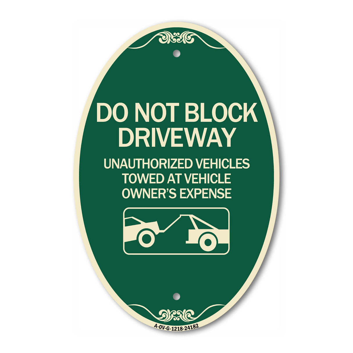 Do Not Block Driveway (With Graphic)