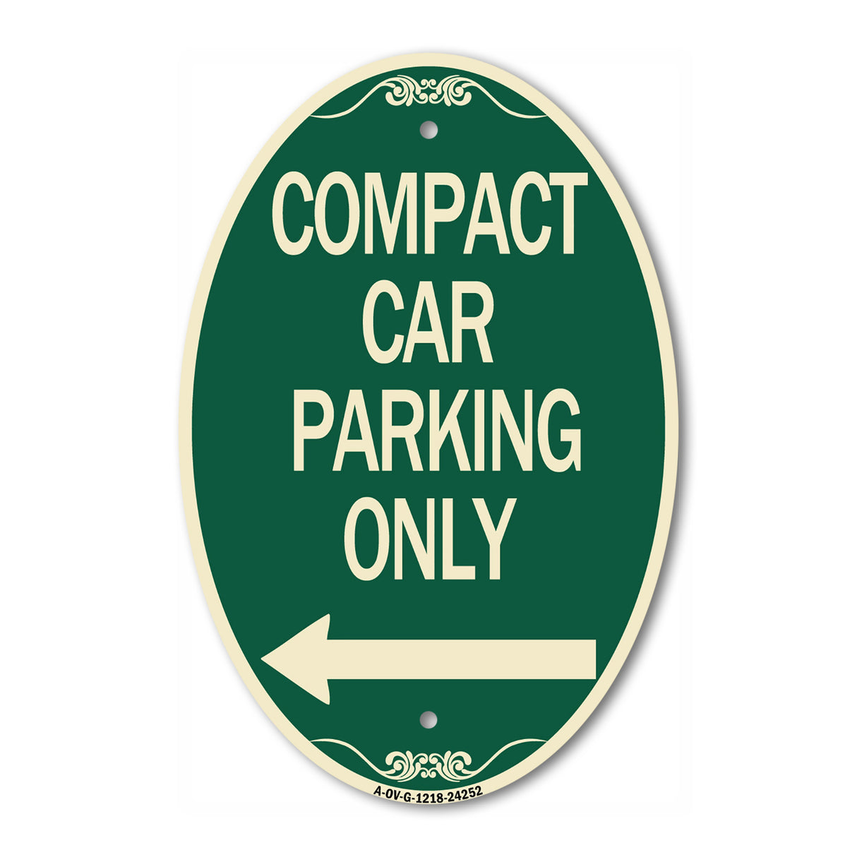 Compact Car Parking Only (With Left Arrow)
