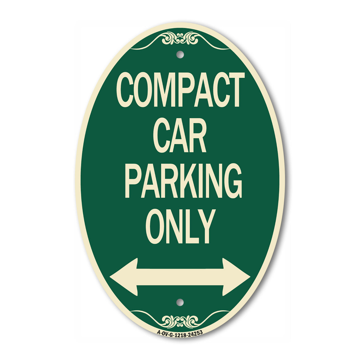 Compact Car Parking Only (With Bidirectional Arrow)