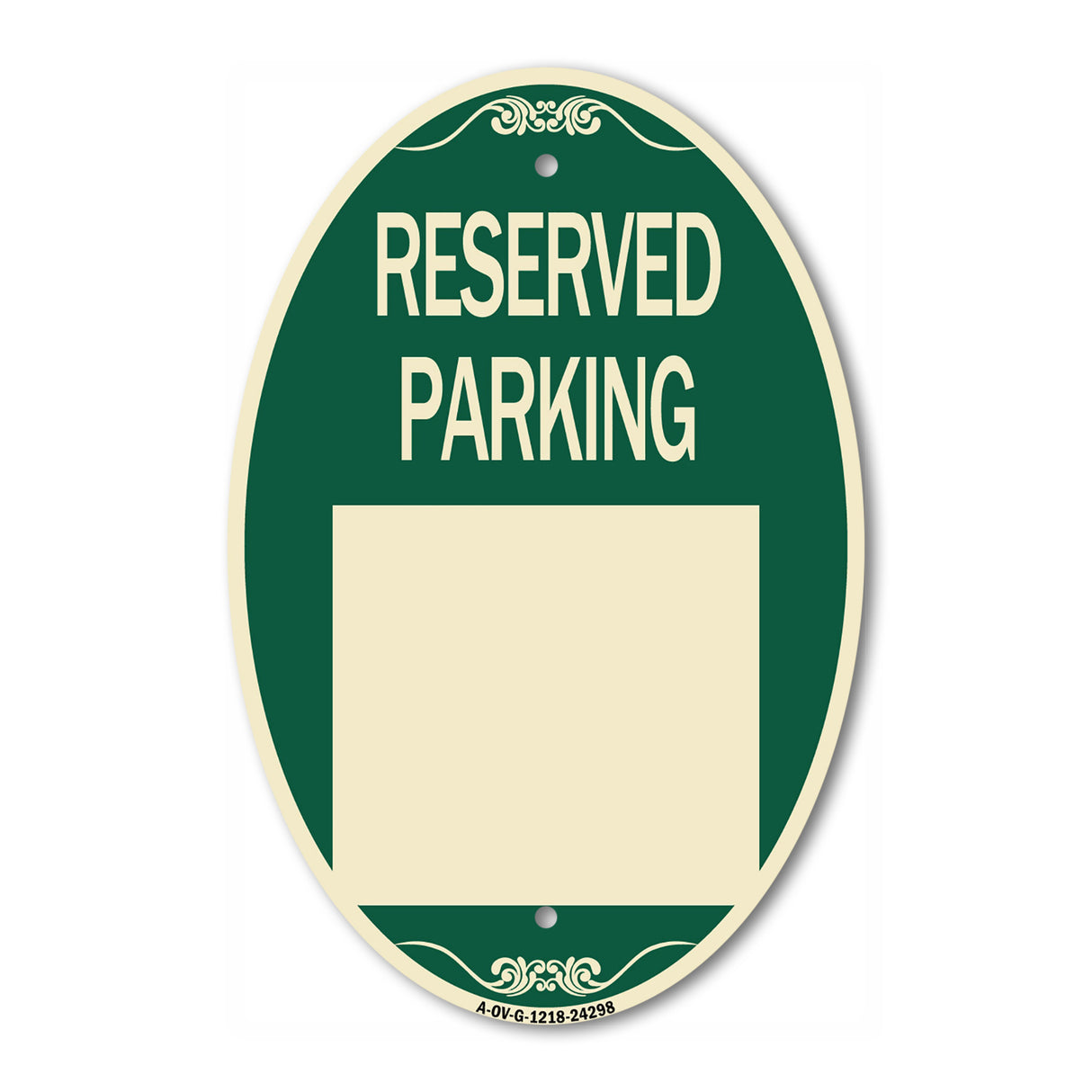 Blank Reserved Parking