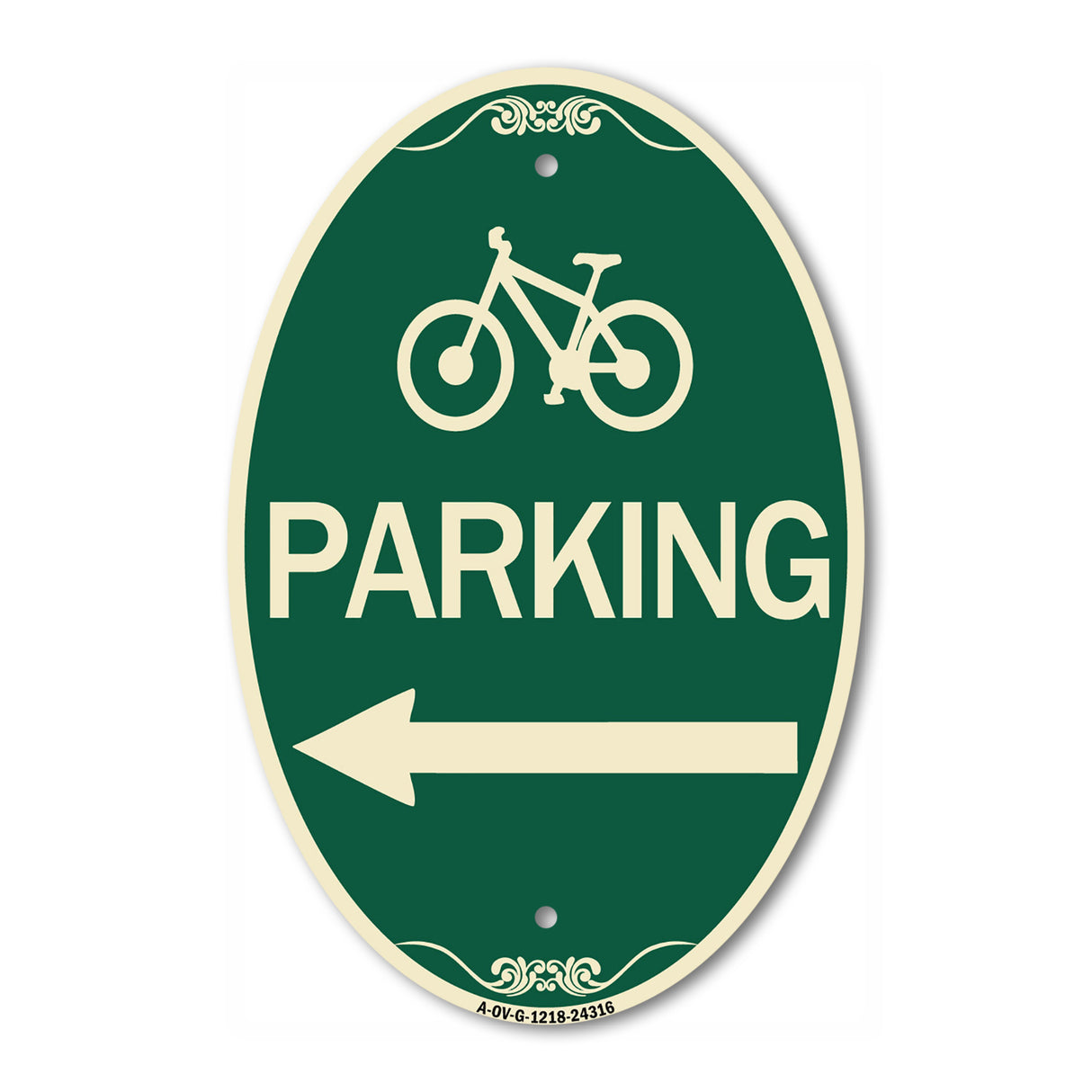 Bicycle Symbol Parking (Left Arrow)