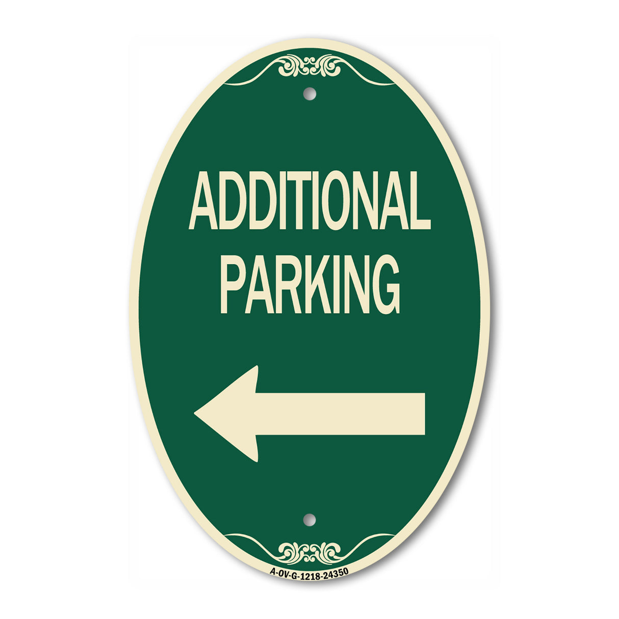 Additional Parking Sign (Left Arrow)