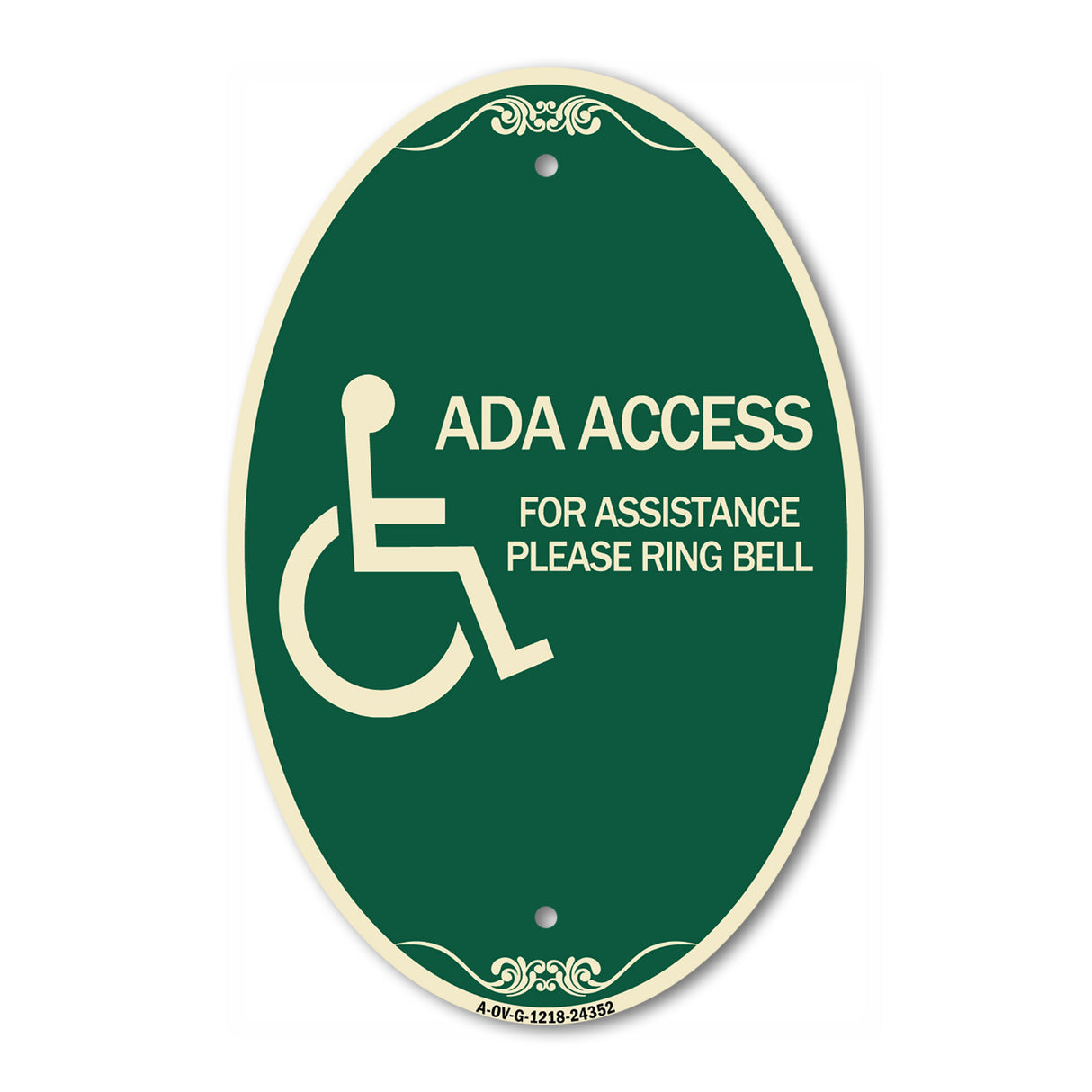 ADA Access for Assistance Ring Bell (With New Isa Symbol)