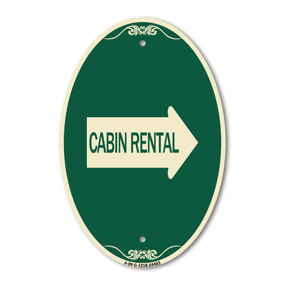 Cabin Rental (With Right Arrow)