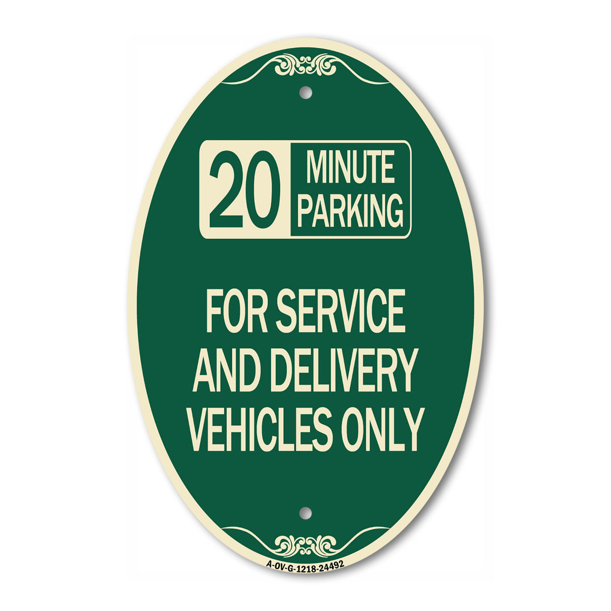 20 Minutes Parking for Service and Delivery Vehicles Only