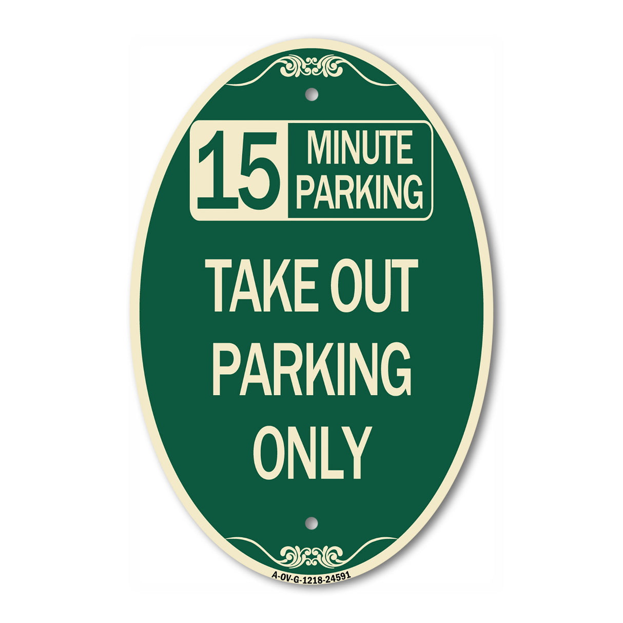 15 Minutes Parking Take Out Parking Only