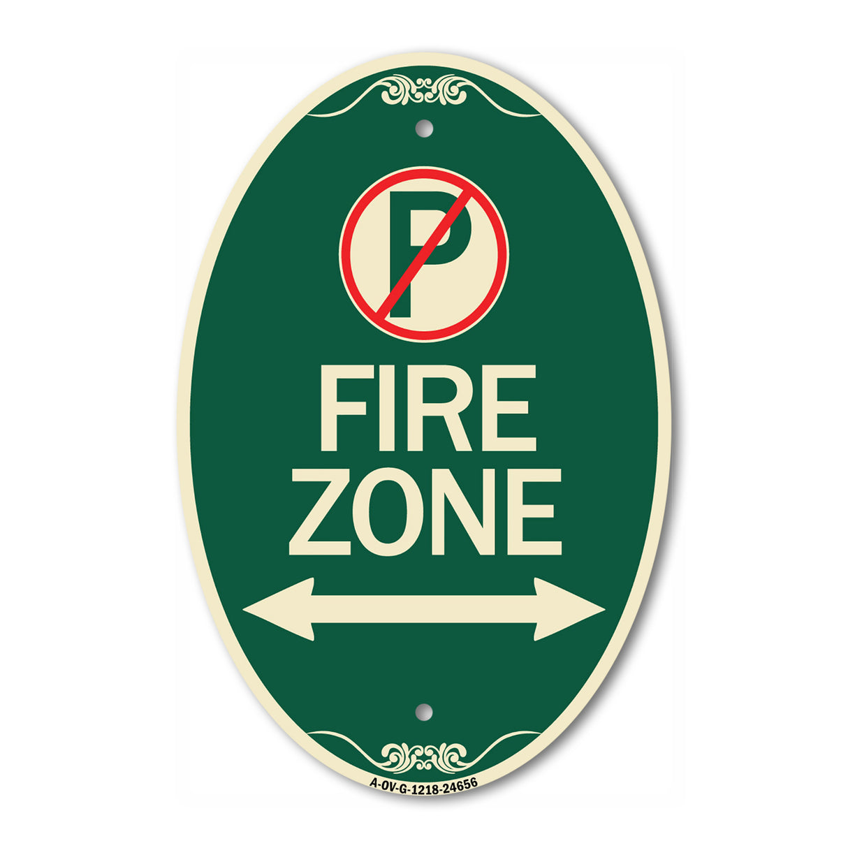 (No Parking Symbol and Arrow Pointing Left and Right)