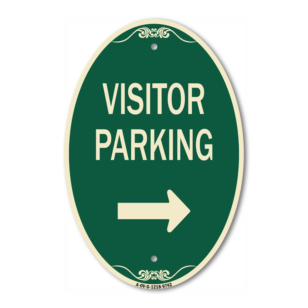 Visitor Parking (With Right Arrow)