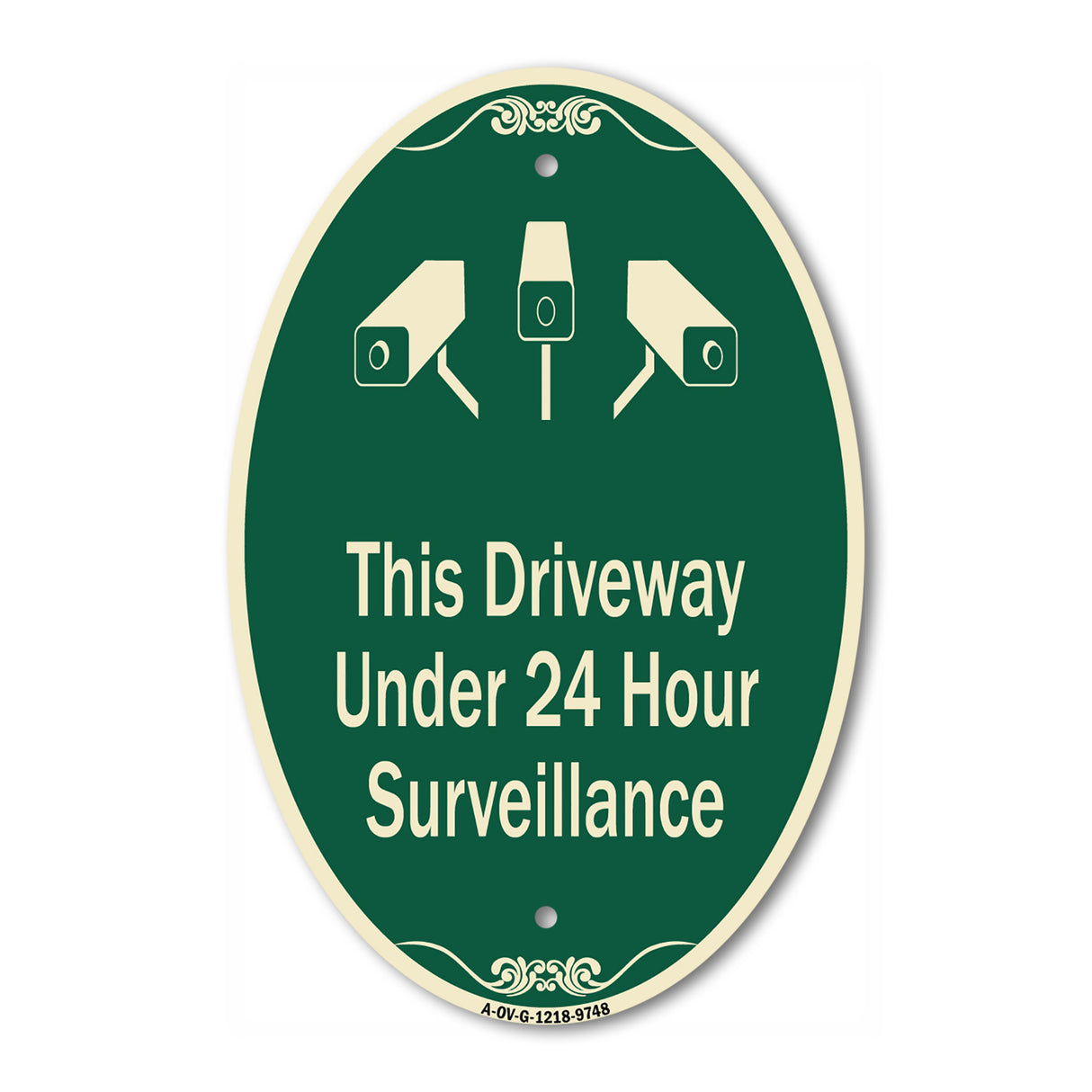 This Driveway Under 24 Hour Surveillance With Graphics