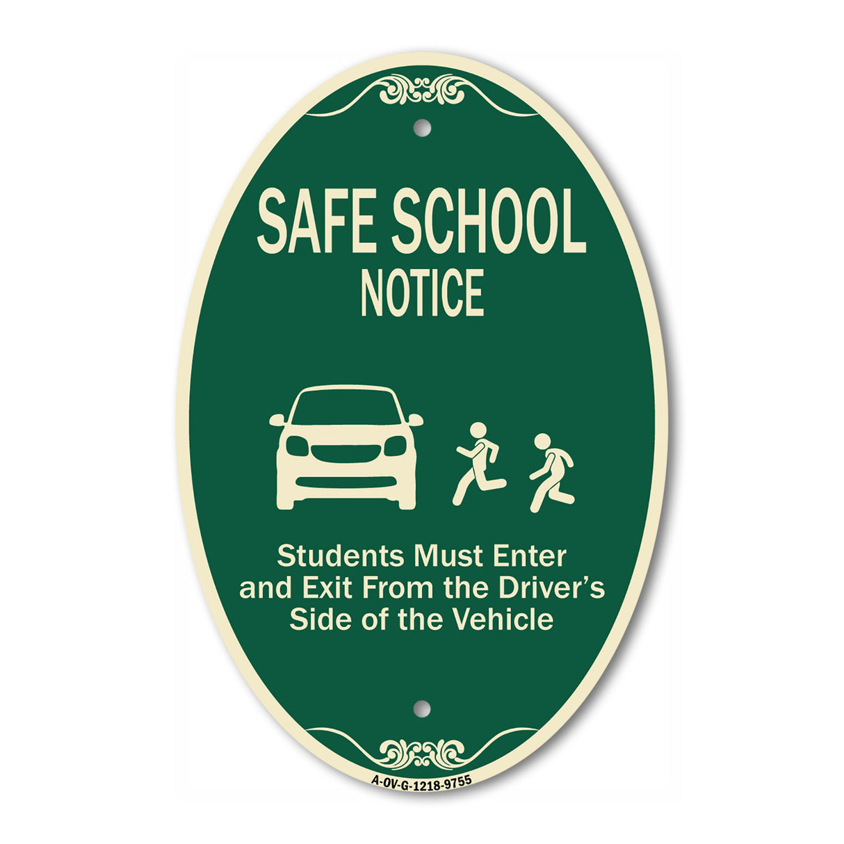 Safe School Notice Students Must Enter And Exit From Driver Side Of The Vehicle