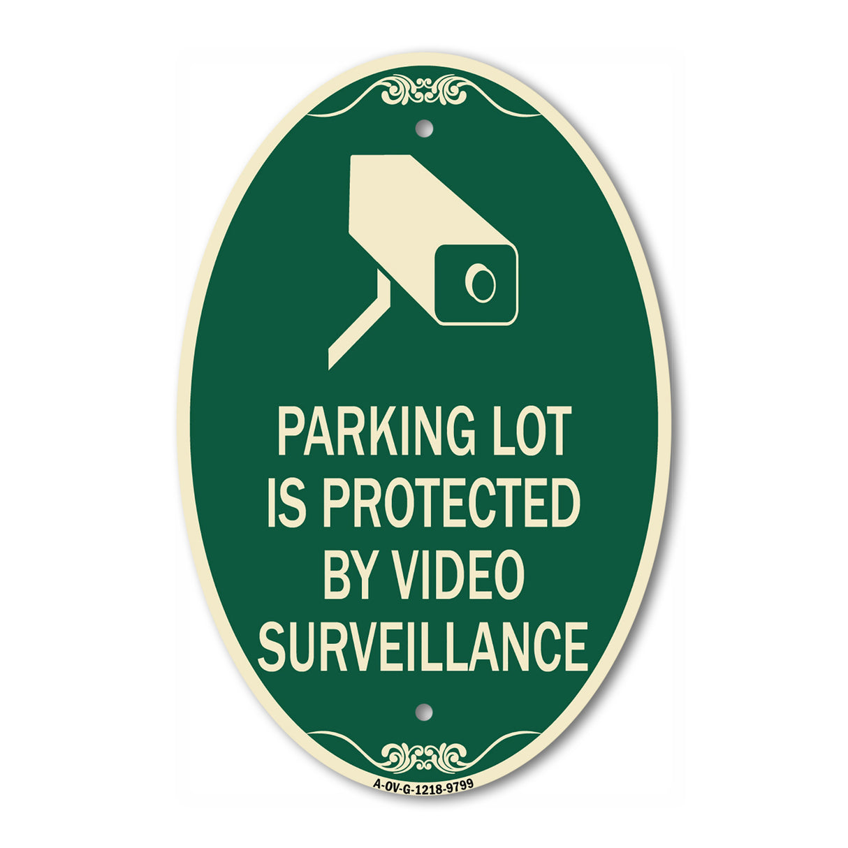 Parking Lot Is Protected By Video Surveillance With Graphic