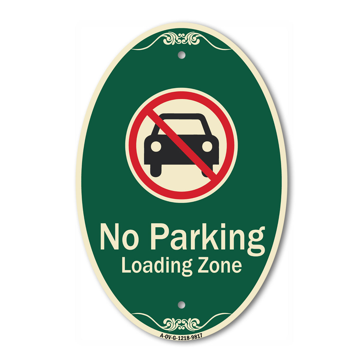 No Parking, Loading Zone With No Car Symbol