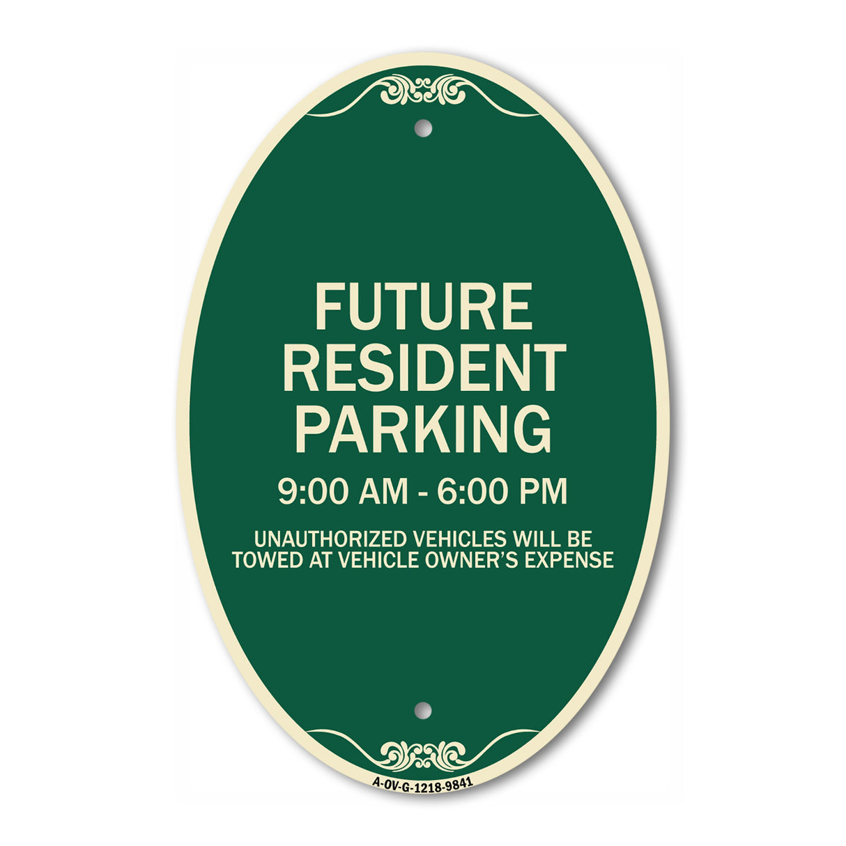 Future Resident Parking 9:00 To 6:00