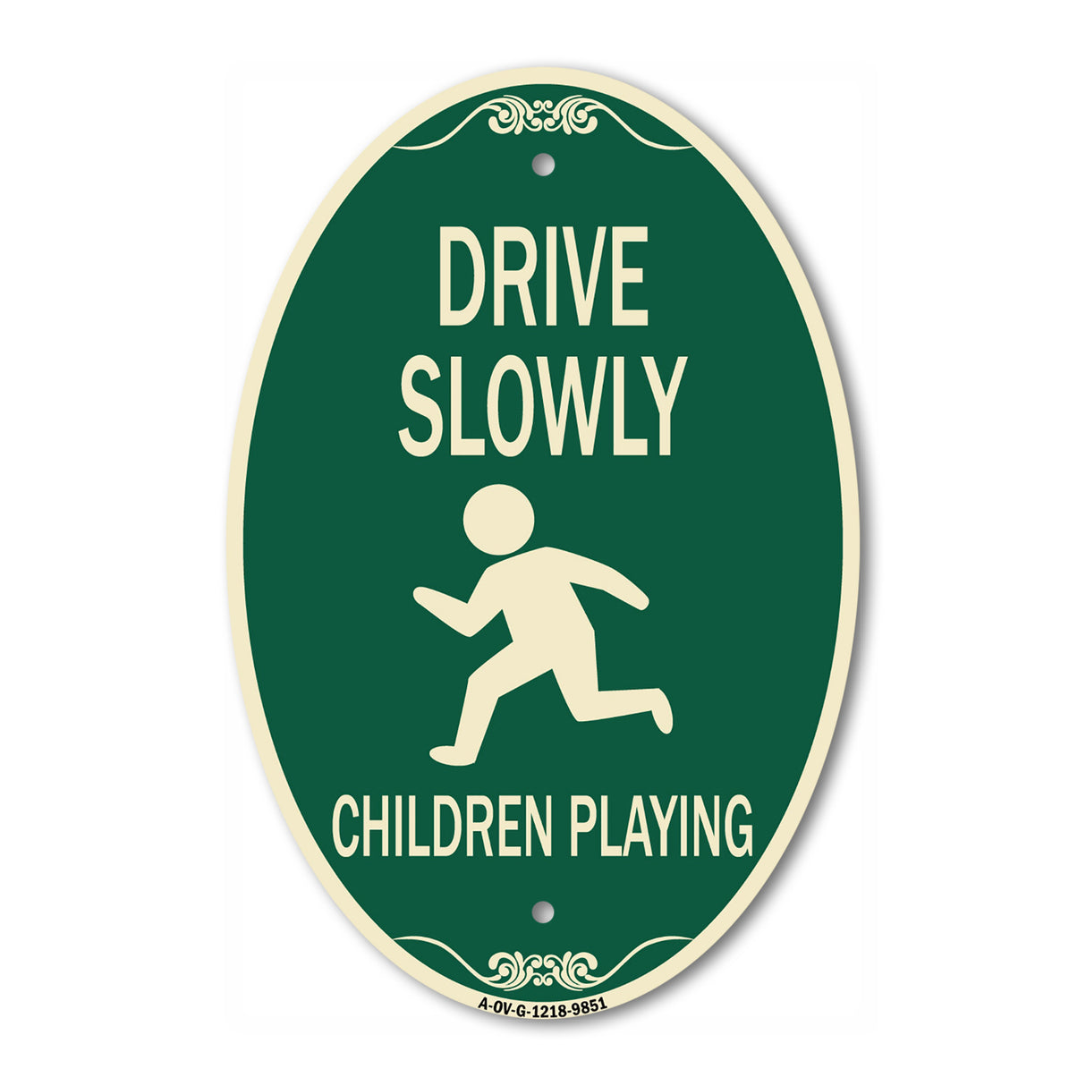 Drive Slowly Children Playing
