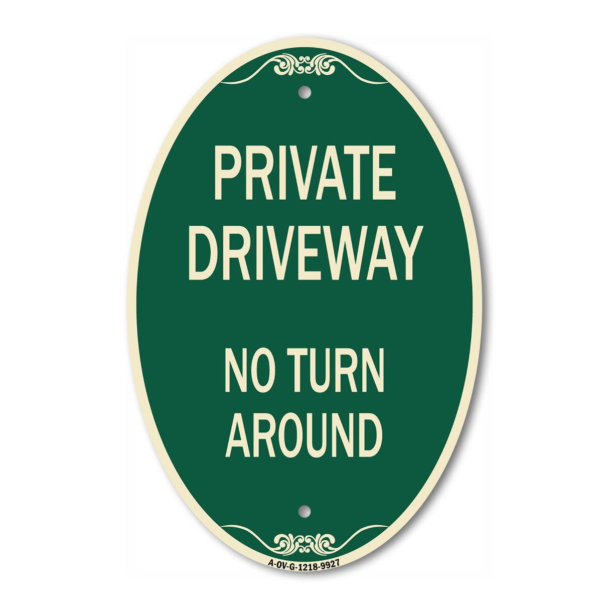 Private Driveway No Turn Around