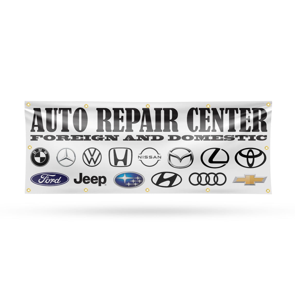 Auto Repair Center Foreign and Domestic Banner