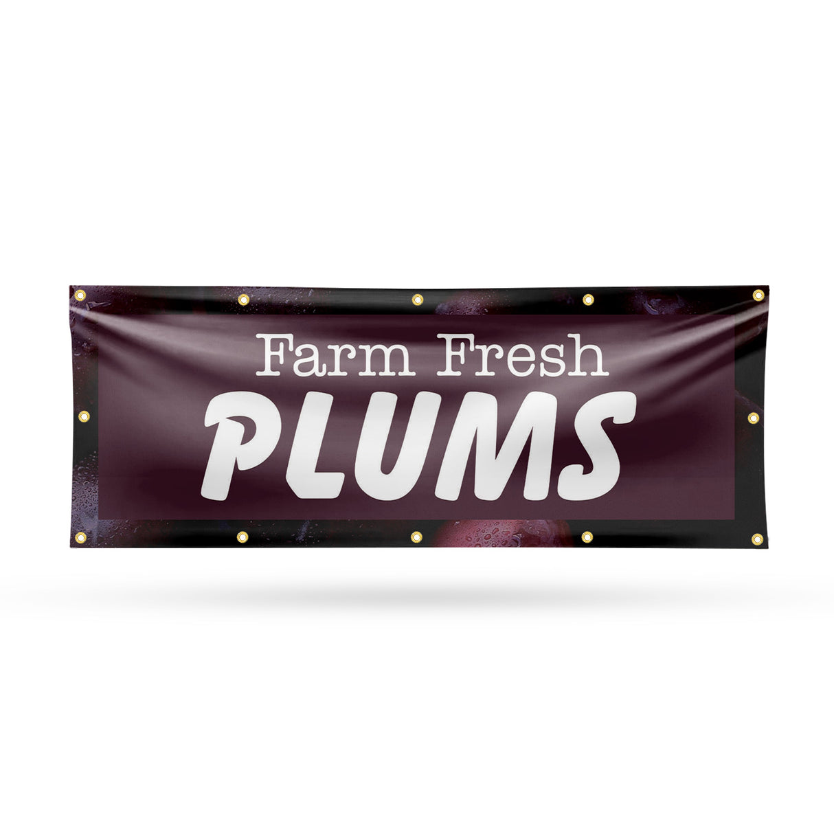 Farm Fresh Plums Banner