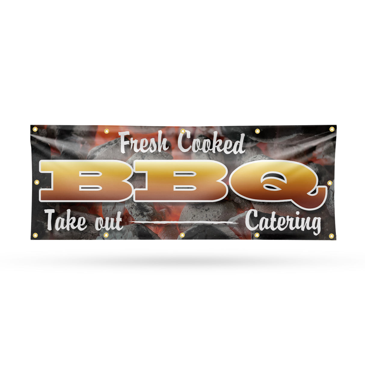 Fresh Cooked BBQ Take Out Catering Banner