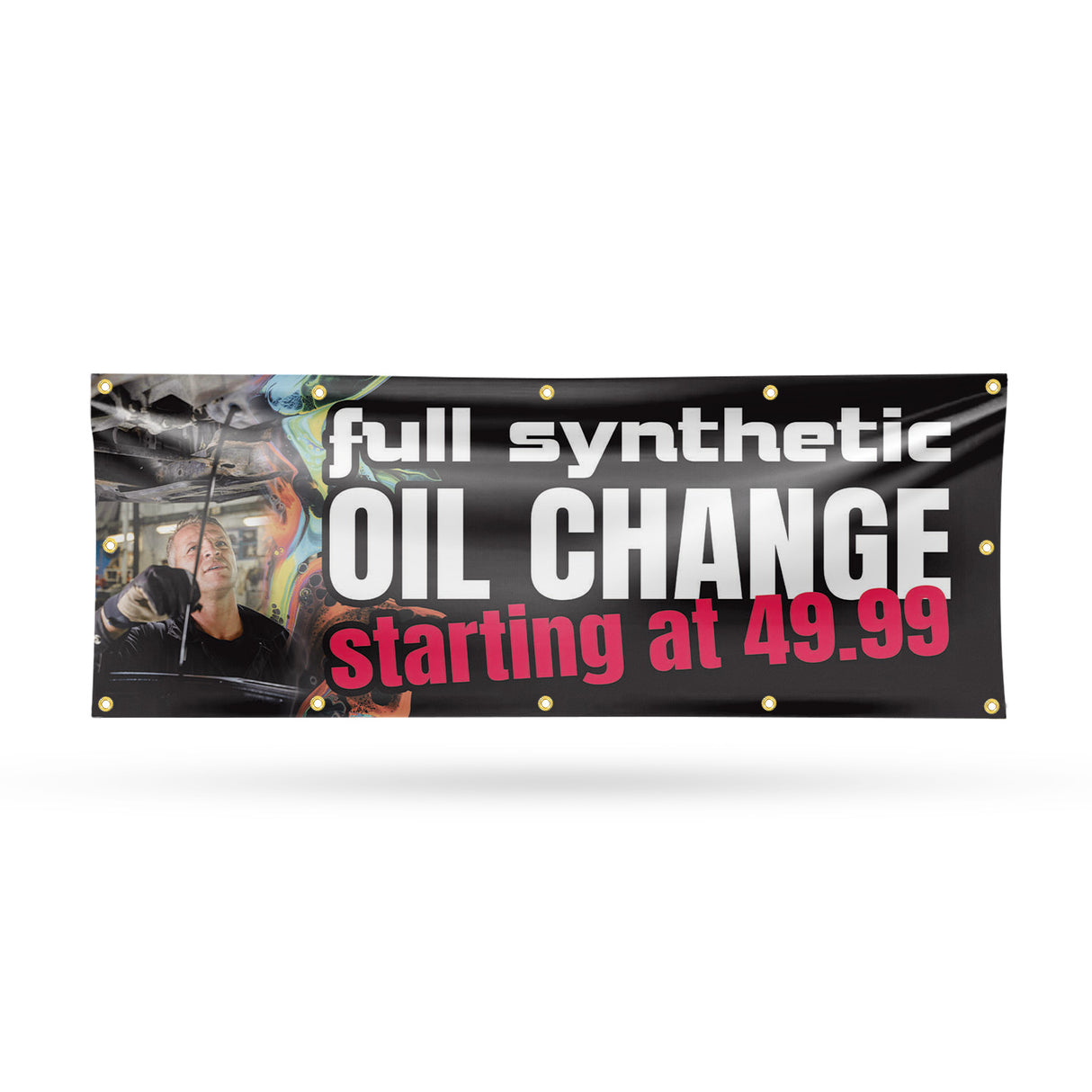 Full Synthetic Oil Change Banner