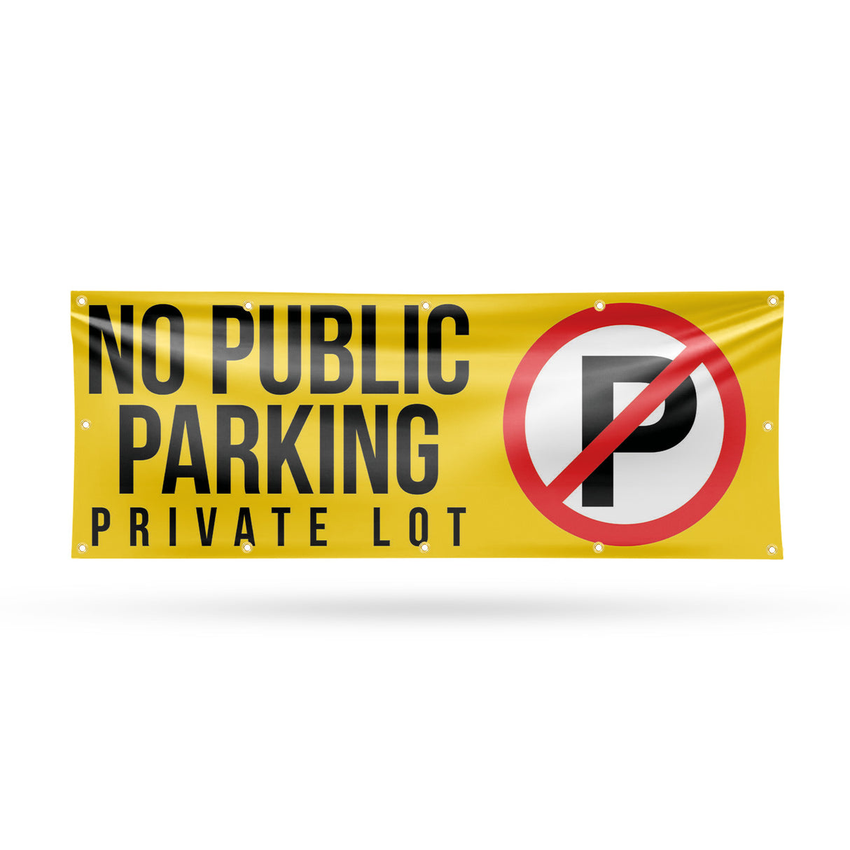 No Public Parking Private Lot Banner