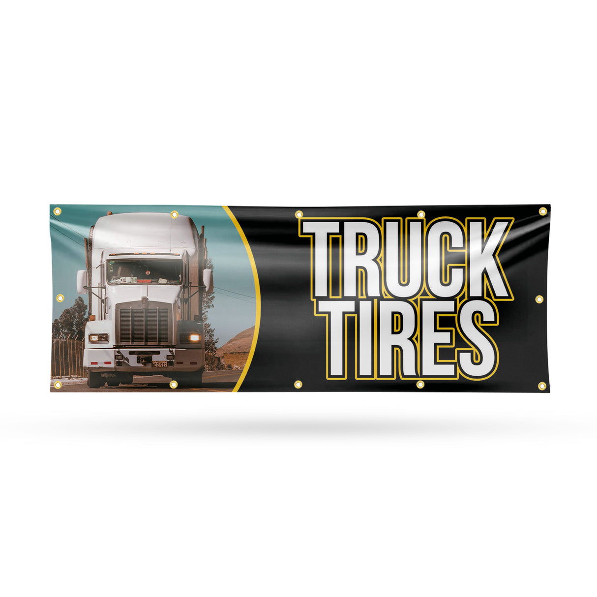 Semi Truck Tires Banner