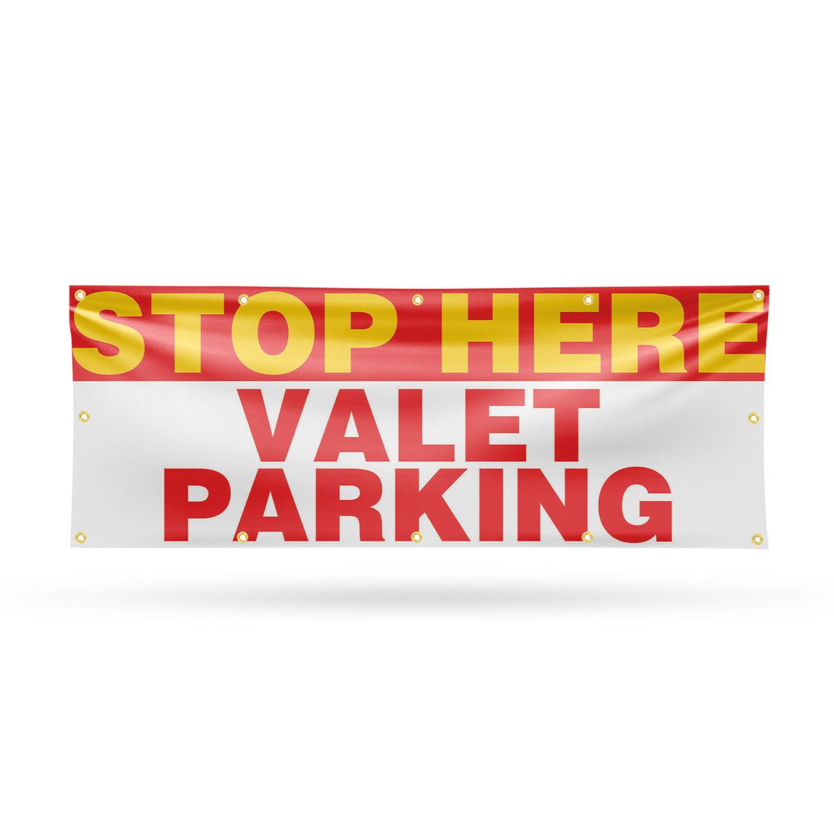 Stop Here Valet Parking Banner