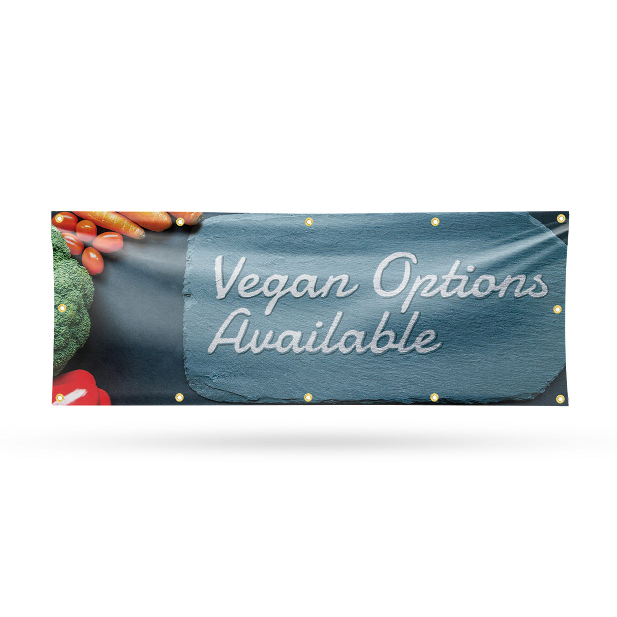 Vegan Options Available Banner
