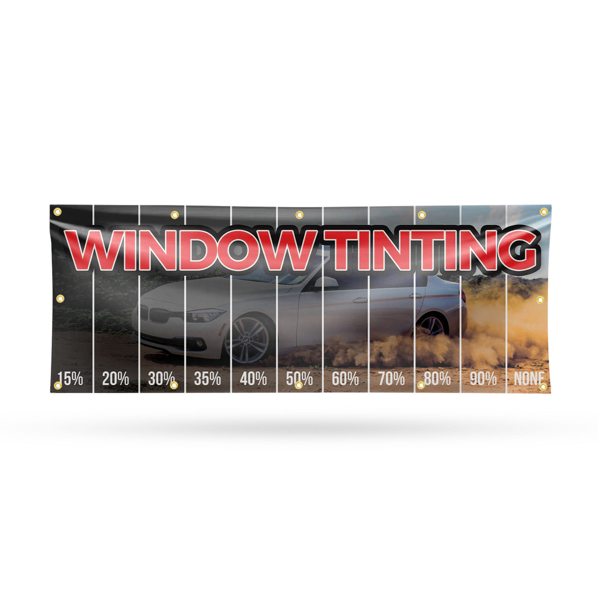 Window Tinting Percentage Banner