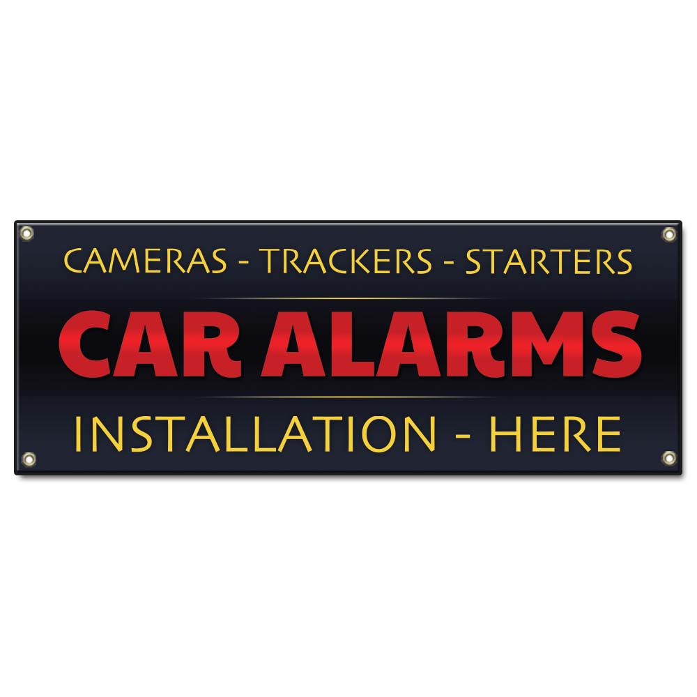 Car Alarms Installation Banner