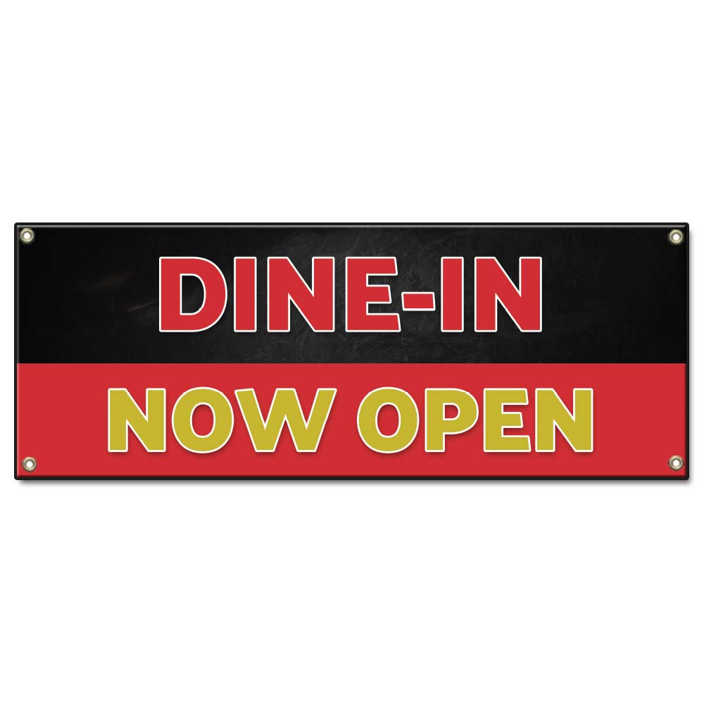 Dine in Now Open Banner
