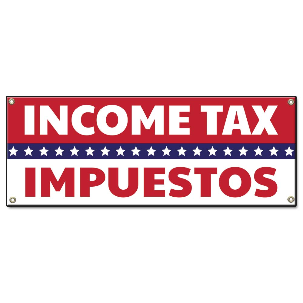 Income Tax Impuestos Banner