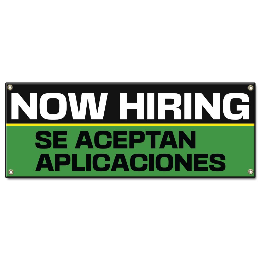 Now Hiring Se Aceptan Aplicaciones Banner
