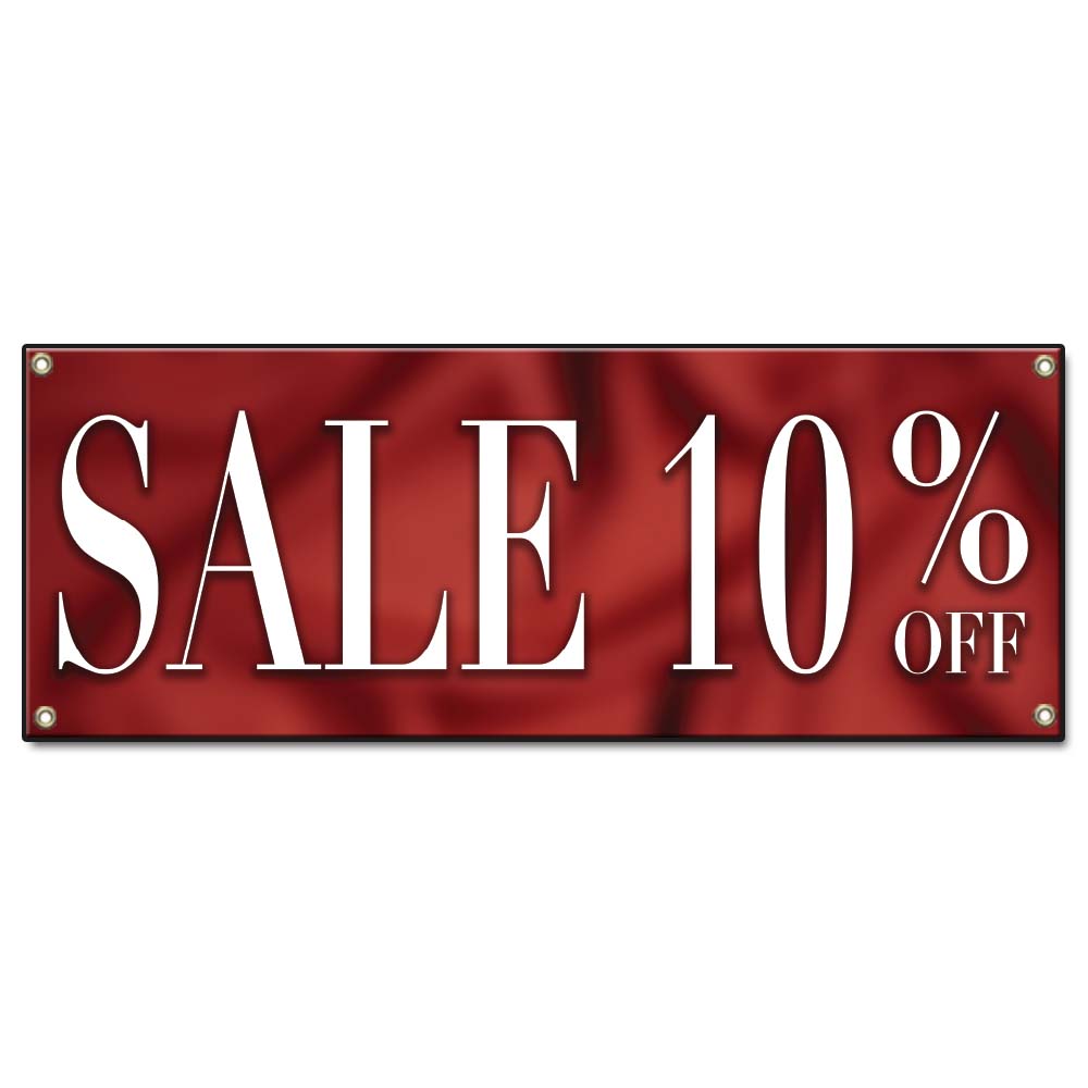 Sale 10% off Banner