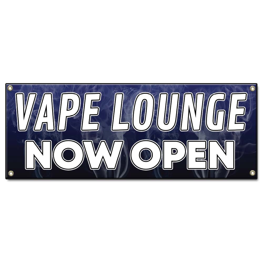 Vape Lounge Now Open Banner