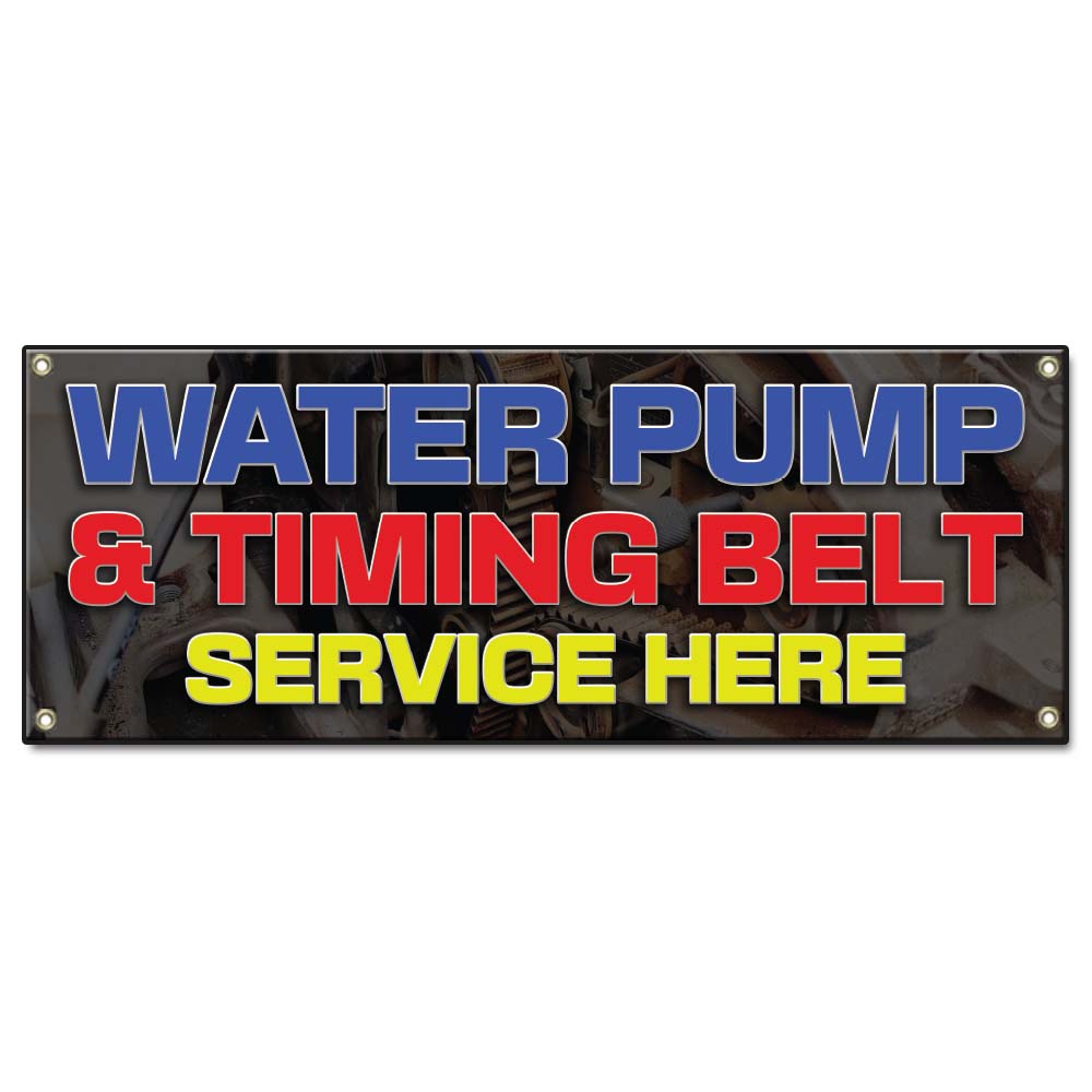 Water Pump Timing Belt Service Banner