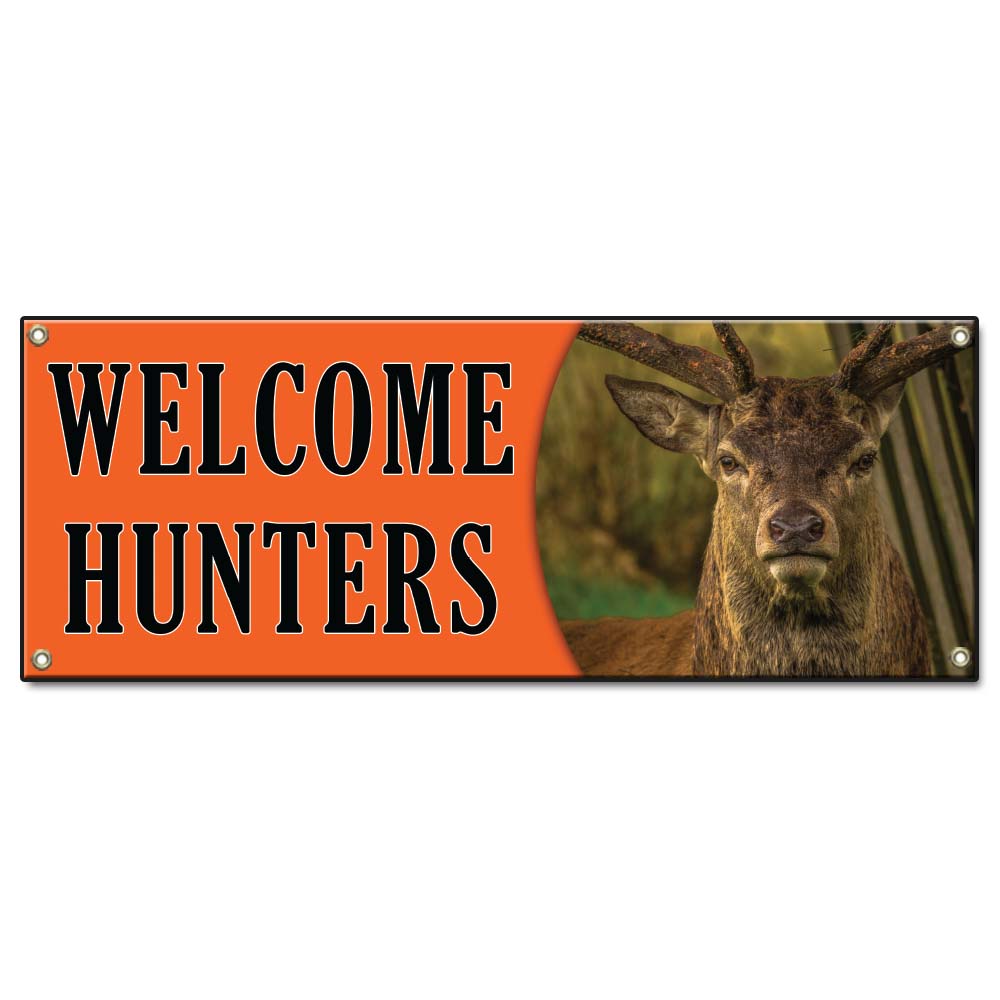 Welcome Hunters Banner