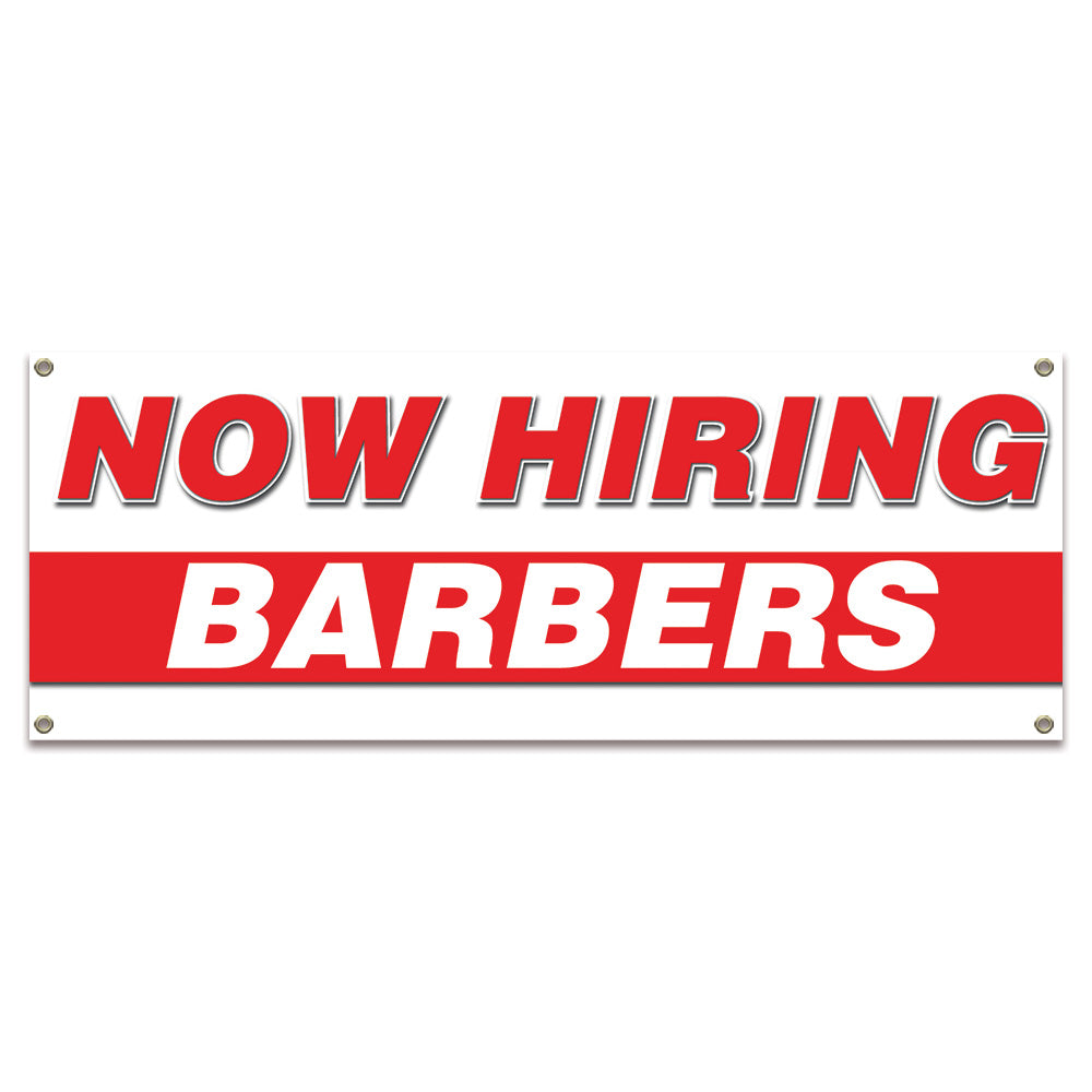 Now Hiring Barbers Banner
