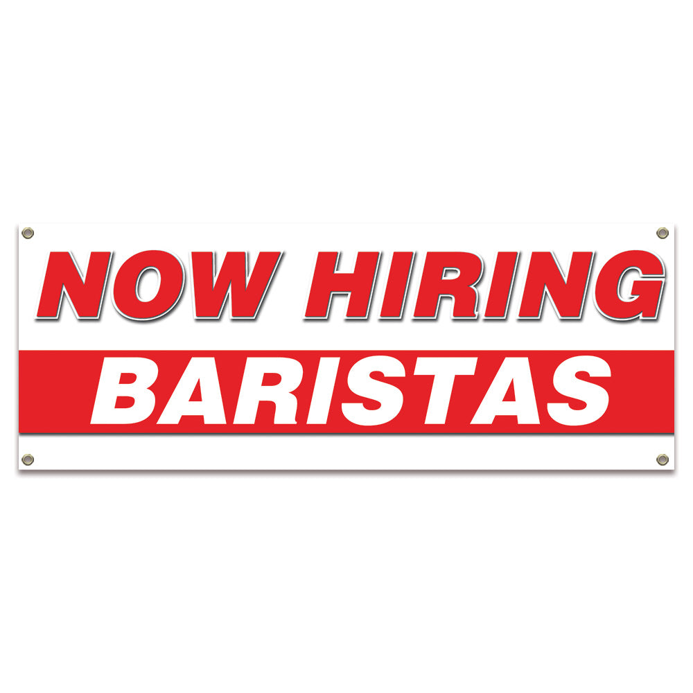 Now Hiring Baristas Banner