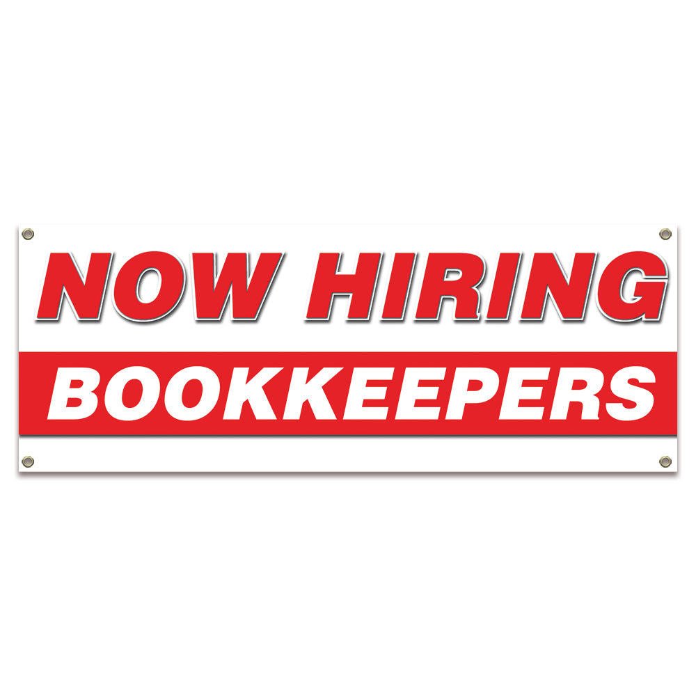 Now Hiring Bookkeepers Banner