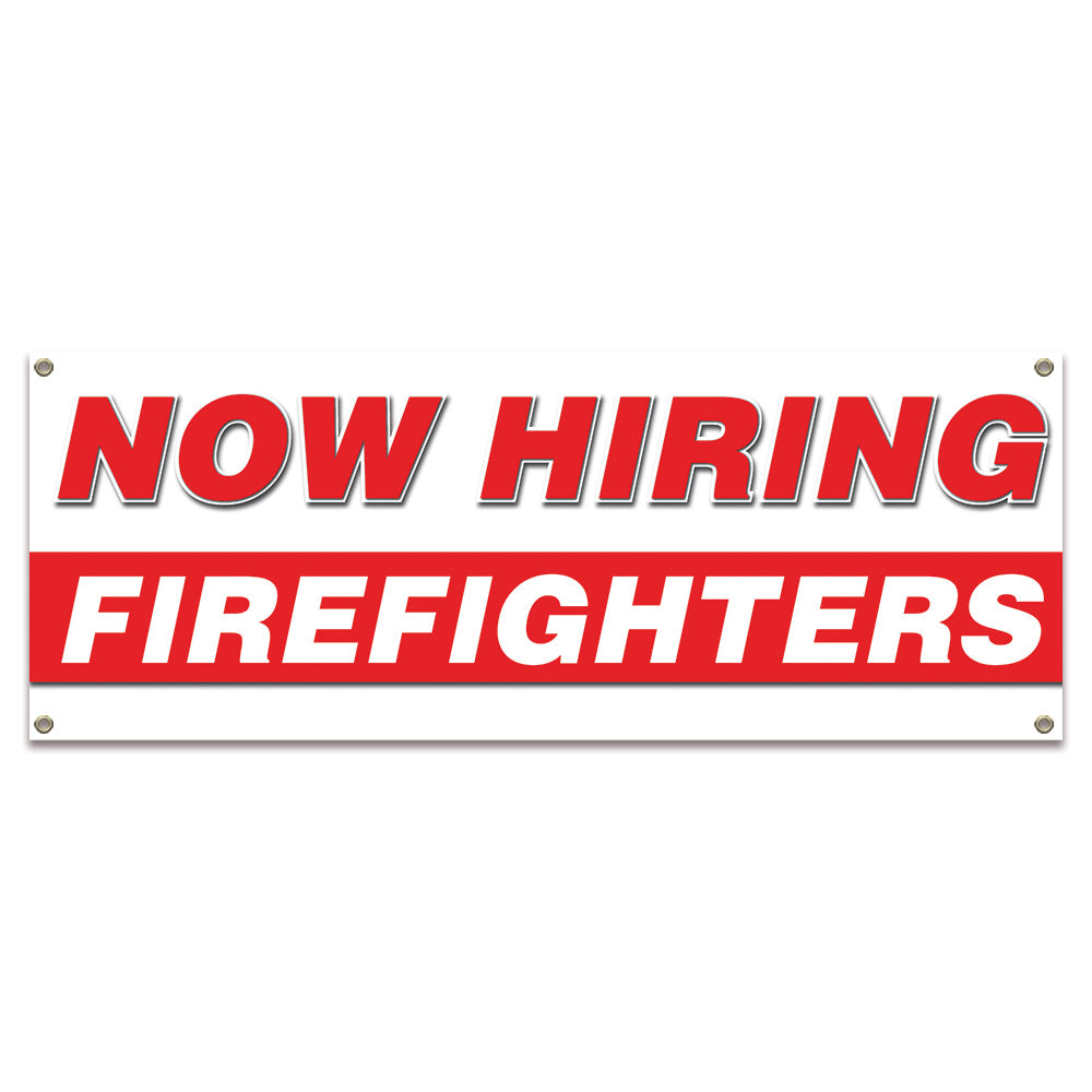 Now Hiring Firefighters Banner