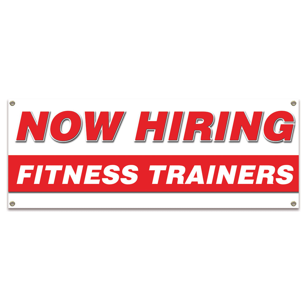 Now Hiring Fitness Trainers Banner