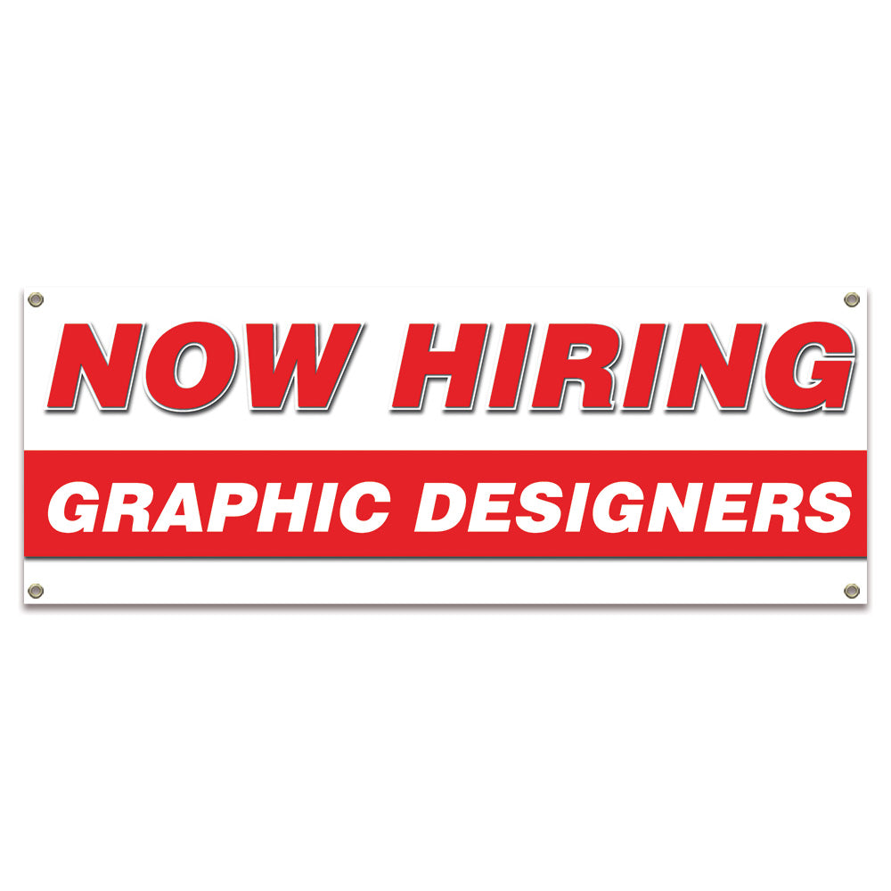Now Hiring Graphic Designers Banner