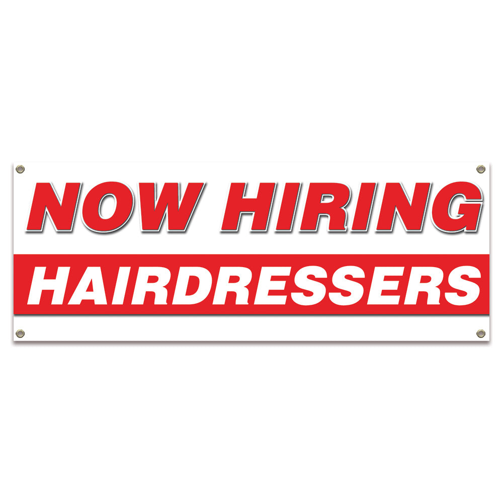 Now Hiring Hairdressers Banner