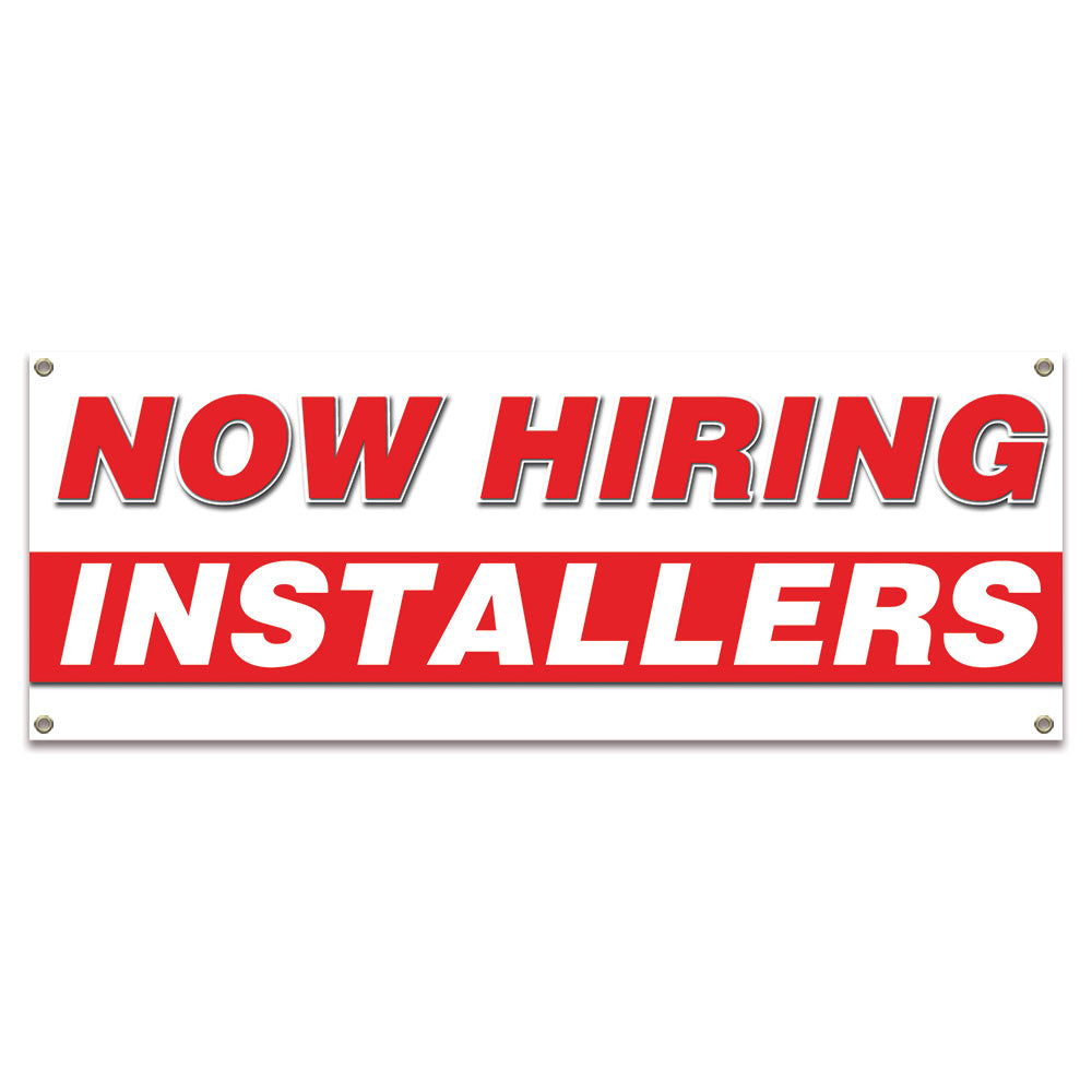 Now Hiring Installers Banner