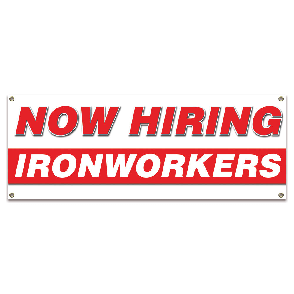 Now Hiring Ironworkers Banner