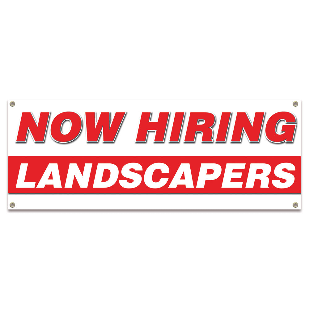 Now Hiring Landscapers Banner